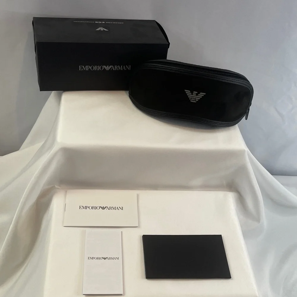 Emporio Armani EA4073 Bordeaux Cat-Eye Sunglasses With Brown Gradient Lenses - Picture 11 of 12